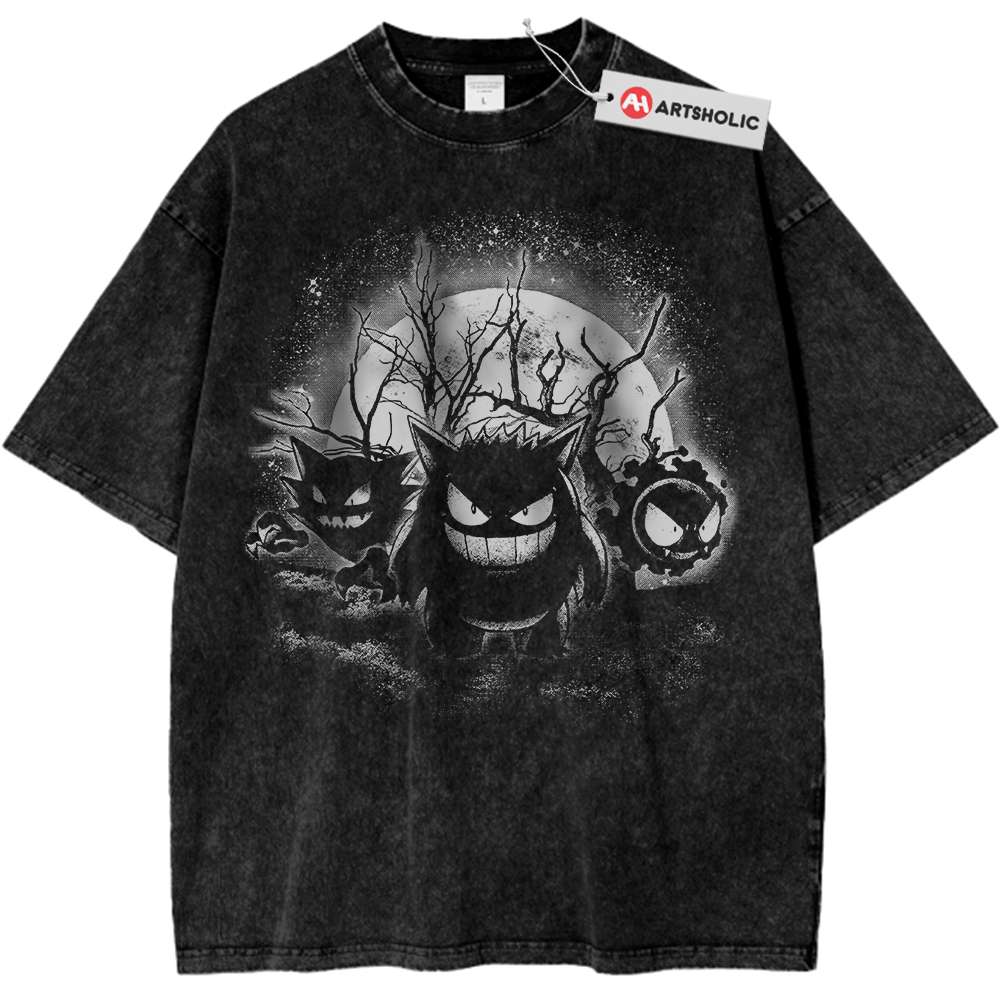 Pokemon Shirt, Gengar Shirt, Gatsly Shirt, Haunter Shirt, Anime Shirt, Vintage Tee