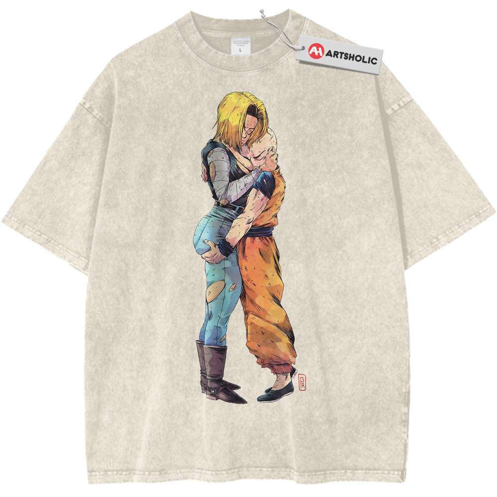 Android 18 Shirt, Krillin Shirt, Dragon Ball Z Shirt, DBZ Shirt, Anime Shirt, Vintage Tee