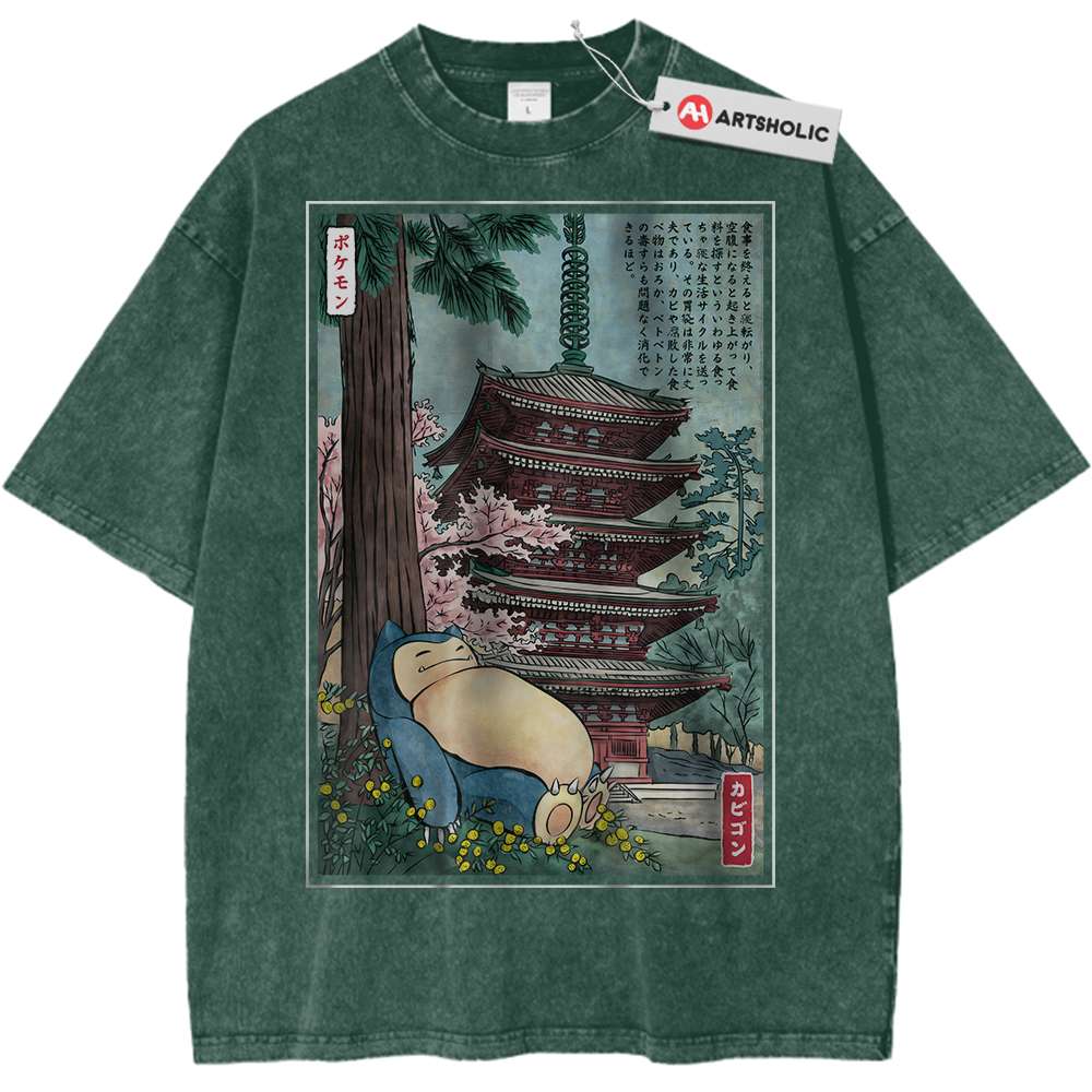 Snorlax Shirt, Pokemon Shirt, Anime Shirt, Vintage Tee