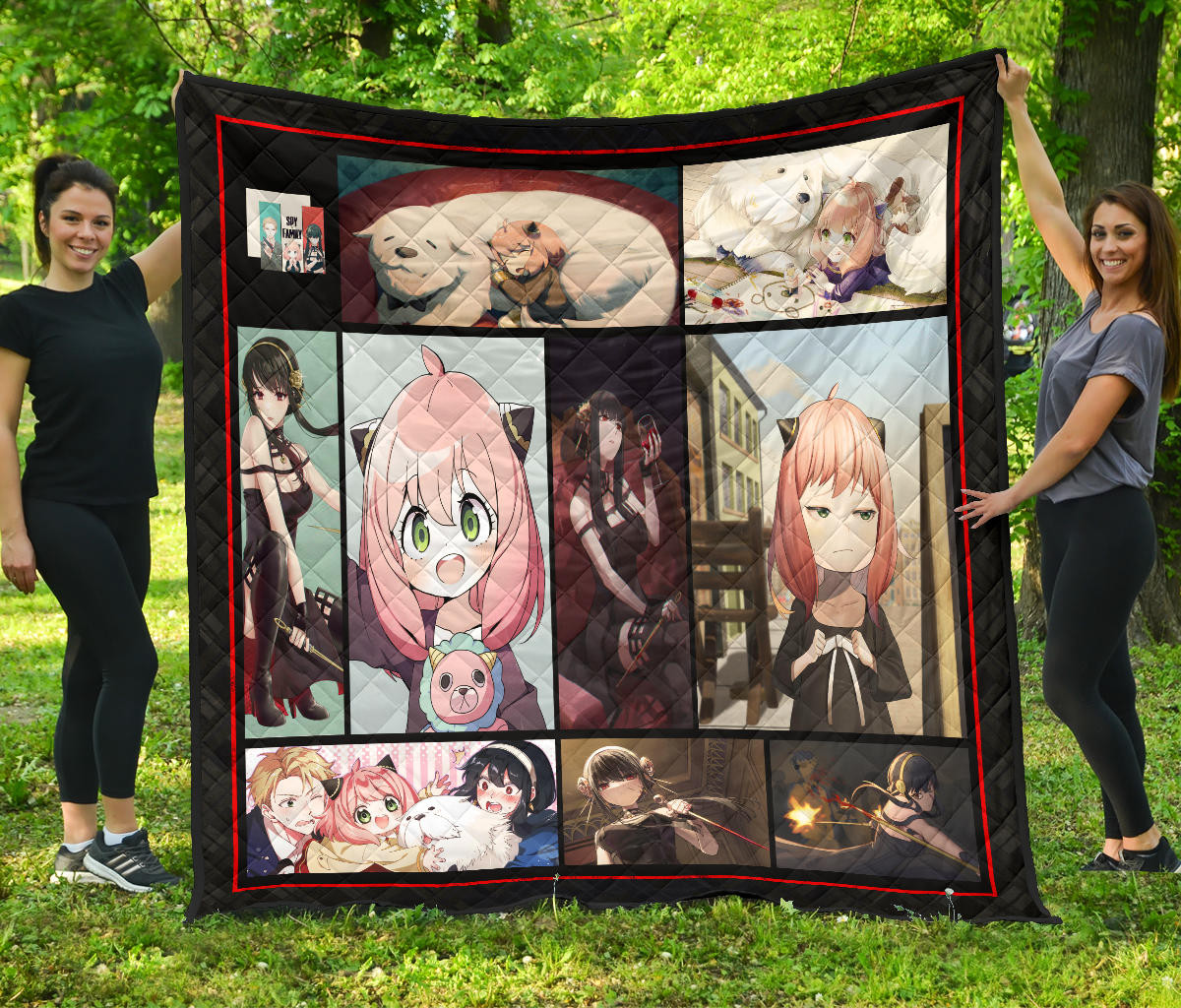 Anya Forger And Yor Forger Spy x Family Premium Quilt Blanket Anime Home Decor Custom For Fans