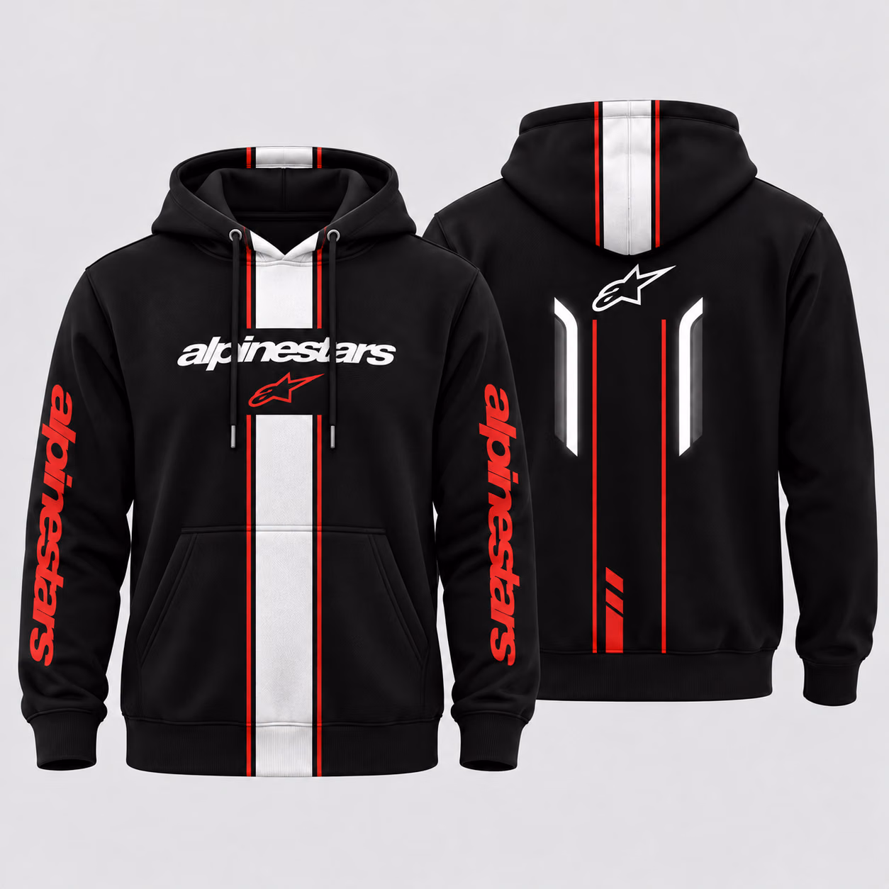 Alternative view of A-Star Black Red Motorsport Edition Custom Racing Tracksuit