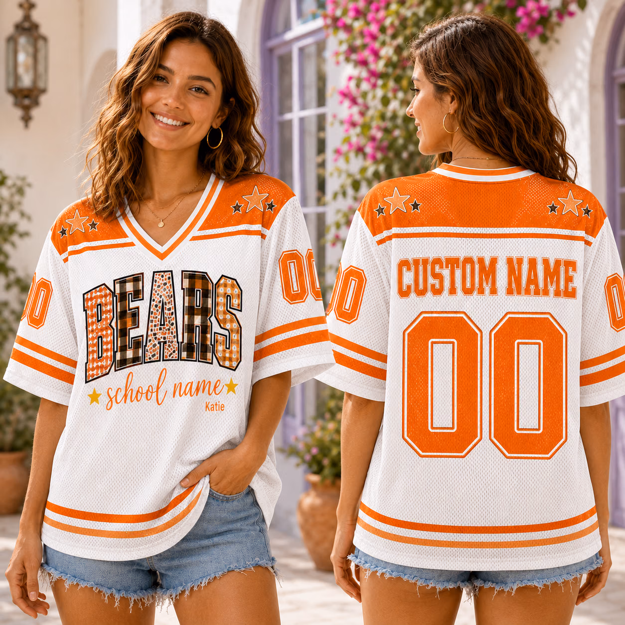 Custom Patterned Mascot Football Jersey - Personalized Name and Number Shirt 3 Custom Patterned Mascot Football Jersey - Personalized Name and Number Shirt - Image 3