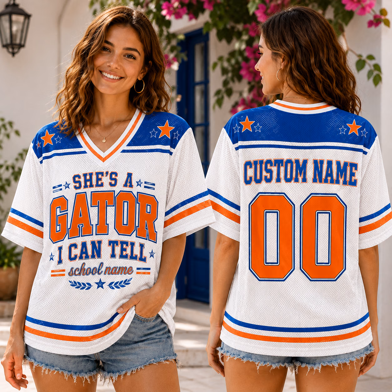 Custom College Football Jersey - Personalized She's A Mascot School Spirit Shirt 8 Custom College Football Jersey - Personalized She's A Mascot School Spirit Shirt - Image 8