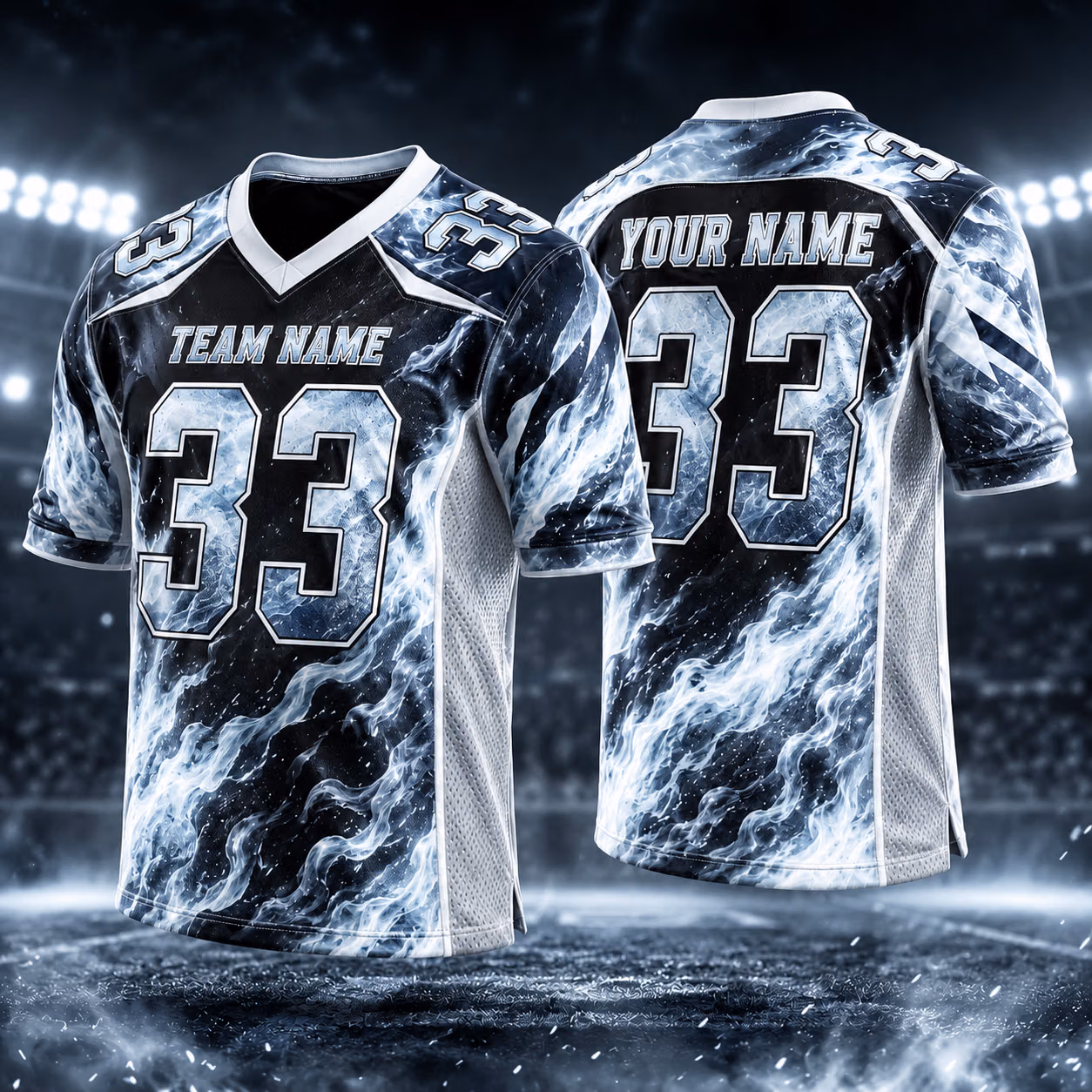 Custom Football Team Jersey - Bold Flame Graphic Game Day Outfit 6 Custom Football Team Jersey - Bold Flame Graphic Game Day Outfit - Image 6