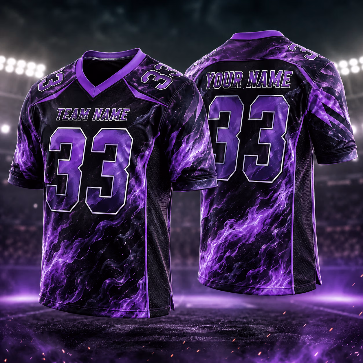 Custom Football Team Jersey - Bold Flame Graphic Game Day Outfit 8 Custom Football Team Jersey - Bold Flame Graphic Game Day Outfit - Image 8