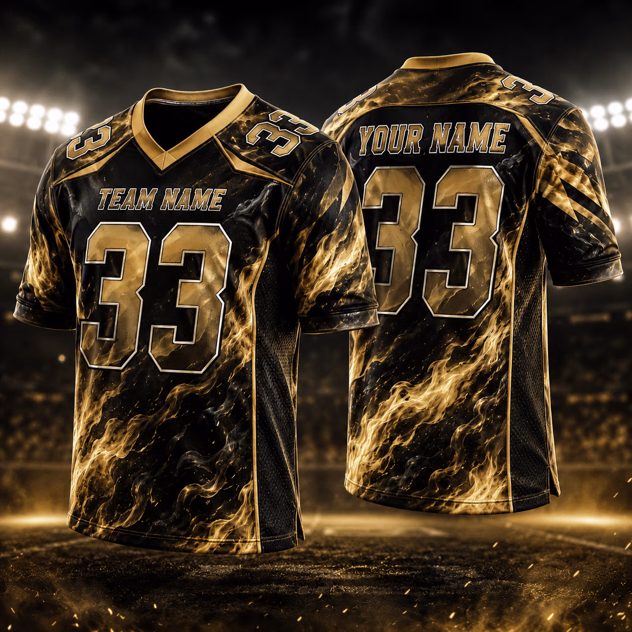 Custom Football Team Jersey - Bold Flame Graphic Game Day Outfit 9 Custom Football Team Jersey - Bold Flame Graphic Game Day Outfit - Image 9