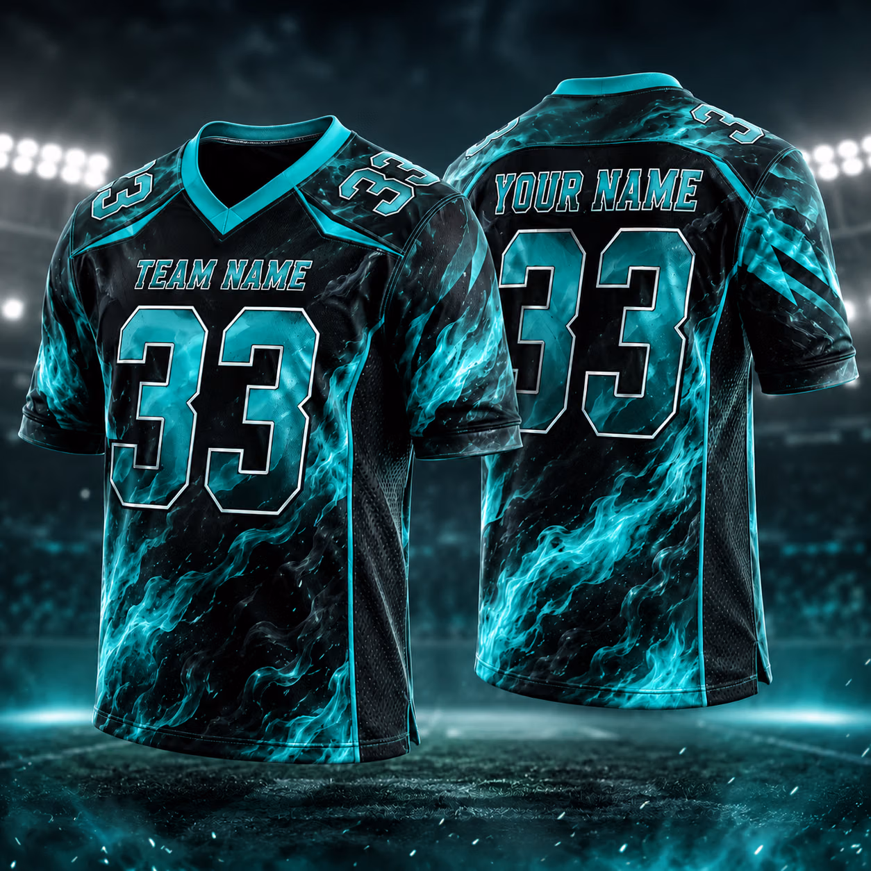 Custom Football Team Jersey - Bold Flame Graphic Game Day Outfit 10 Custom Football Team Jersey - Bold Flame Graphic Game Day Outfit - Image 10