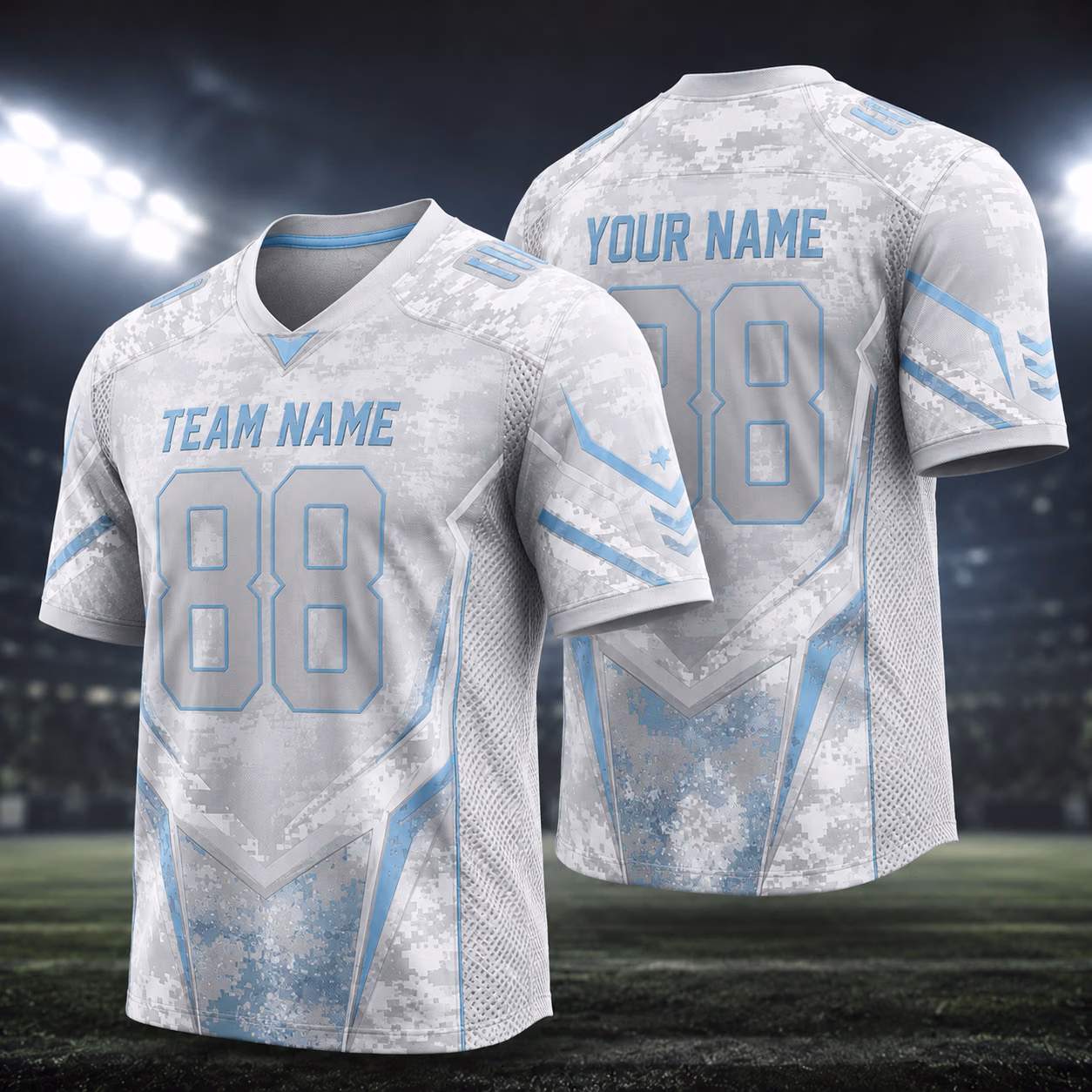 Custom Digital Camo Football Jersey Collection- Personalized Game Day Outfit 6 Custom Digital Camo Football Jersey Collection- Personalized Game Day Outfit - Image 6