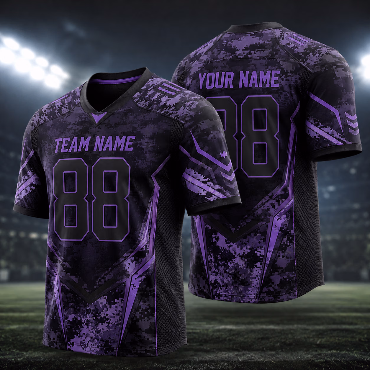 Custom Digital Camo Football Jersey Collection- Personalized Game Day Outfit 8 Custom Digital Camo Football Jersey Collection- Personalized Game Day Outfit - Image 8