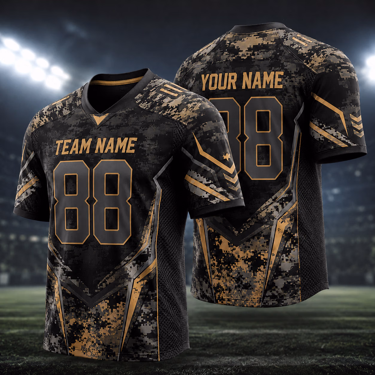 Custom Digital Camo Football Jersey Collection- Personalized Game Day Outfit 9 Custom Digital Camo Football Jersey Collection- Personalized Game Day Outfit - Image 9