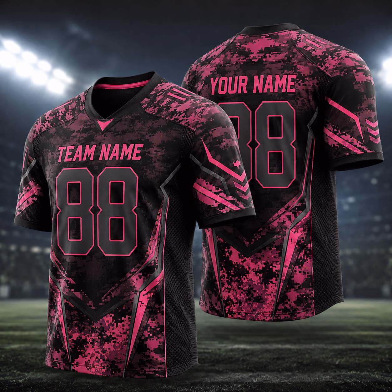 Custom Digital Camo Football Jersey Collection- Personalized Game Day Outfit 11 Custom Digital Camo Football Jersey Collection- Personalized Game Day Outfit - Image 11