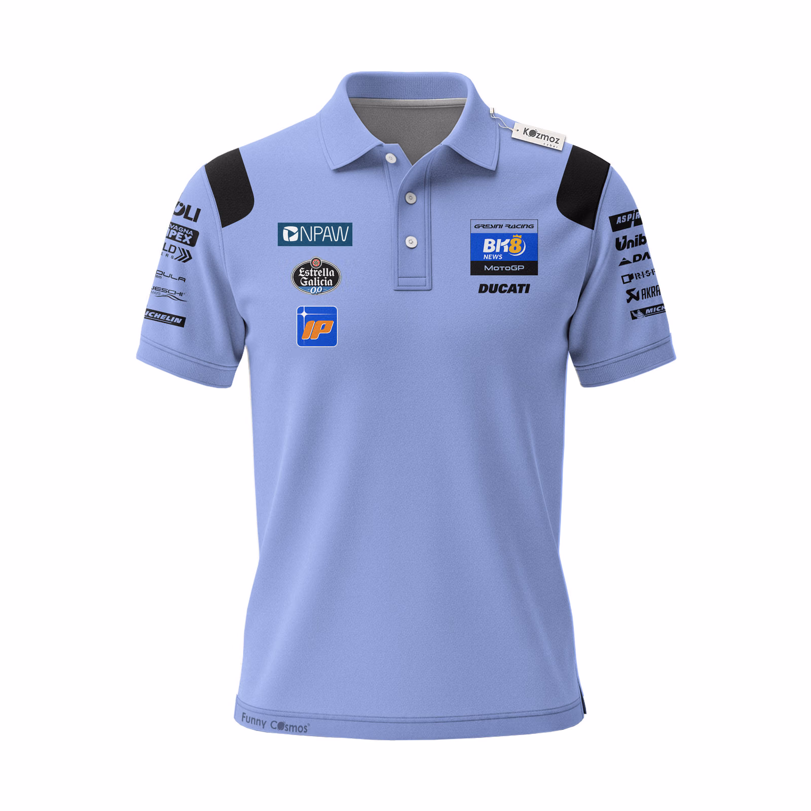 Alternative view of Alex Marquez #73 Gresini Racing Custom Polo Shirt