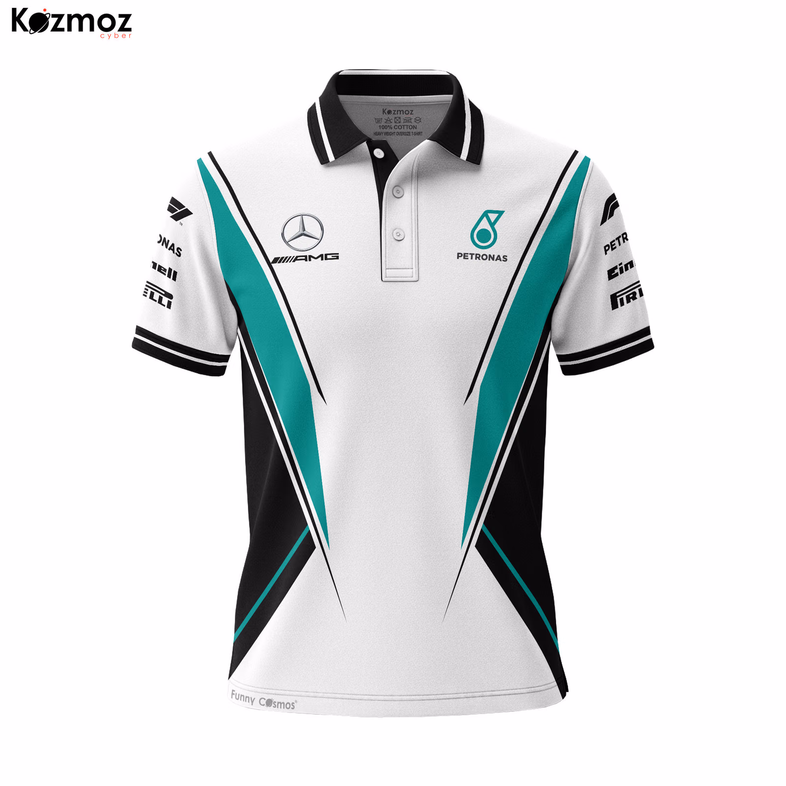 Alternative view of AMG Petronas 2025 Racing Polo Shirt Polo Team