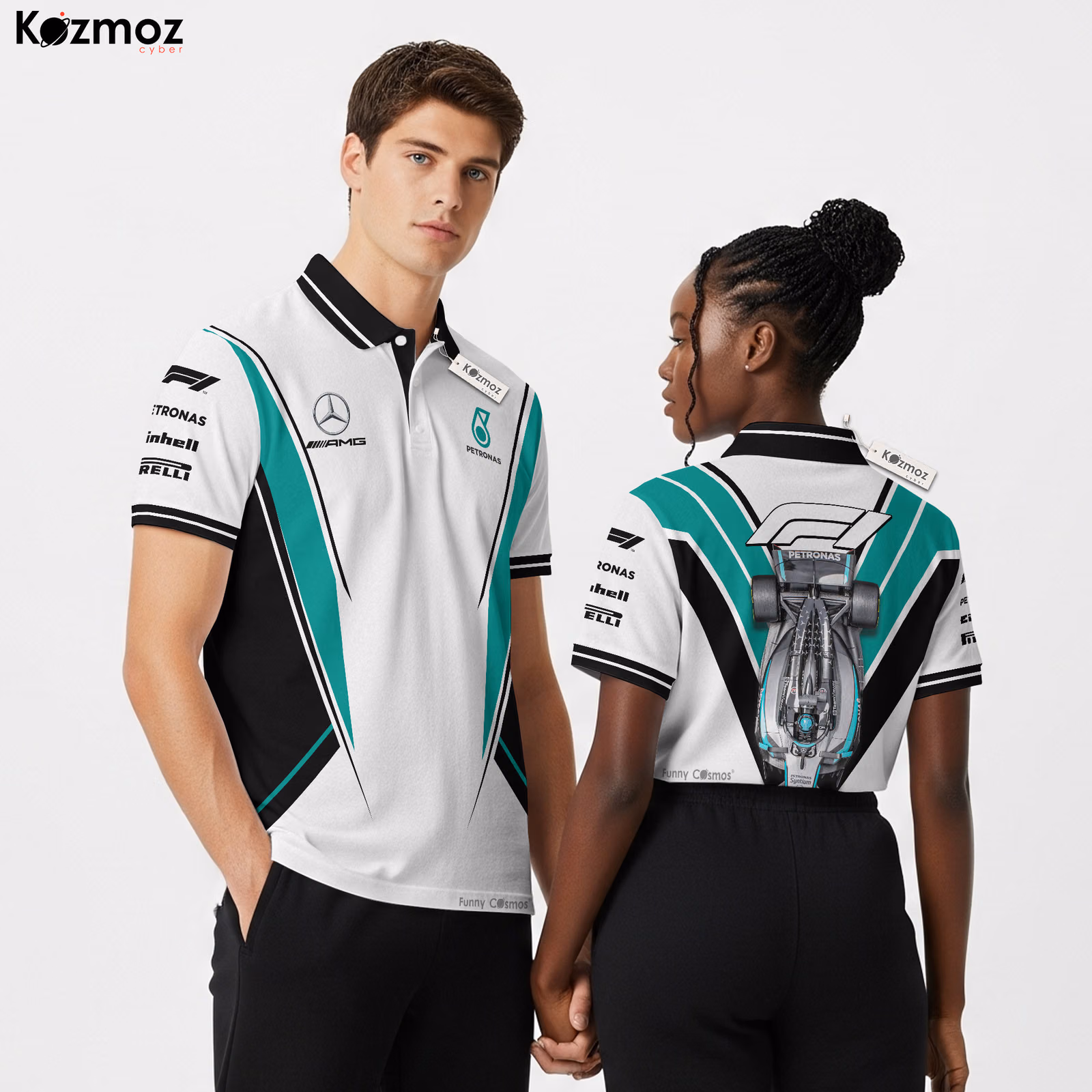 AMG Petronas 2025 Racing Polo Shirt Polo Team