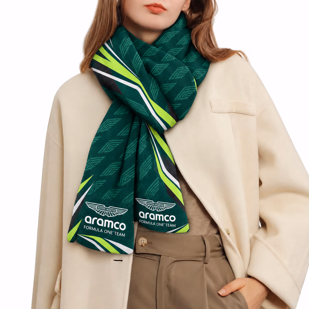 AMR Team British Racing Green Inspired Motorsport Racing Scarf