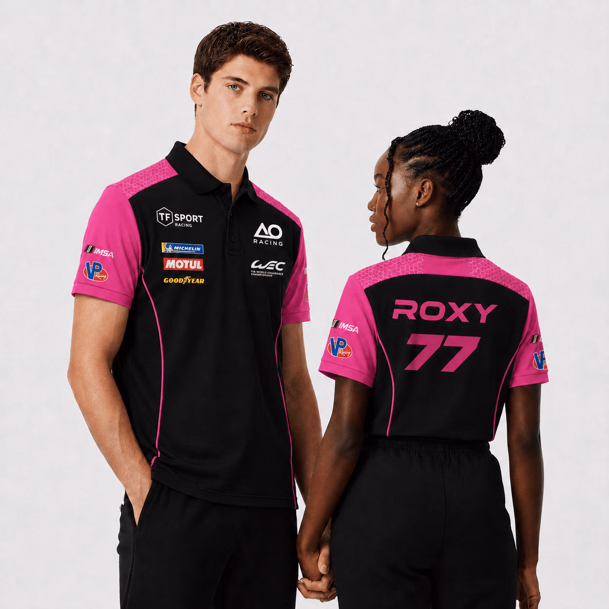 AO Racing "Roxy" Spike 77 Porsch 911 GT3 R Fan Inspired Polo Shirt