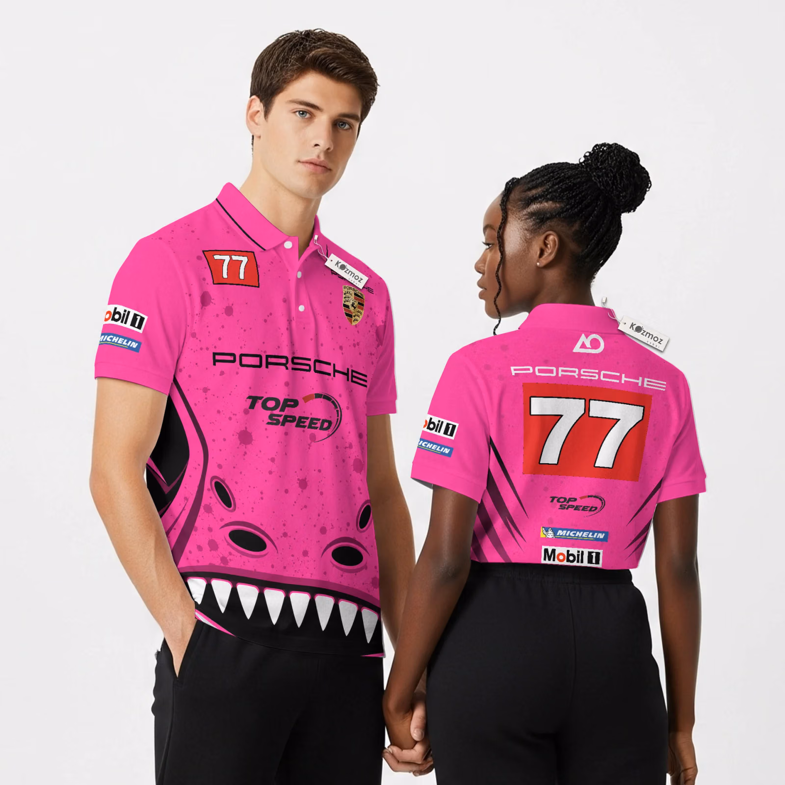 AO Racing "Roxy" Spike Porsch 911 GT3 R Custom Polo Shirt