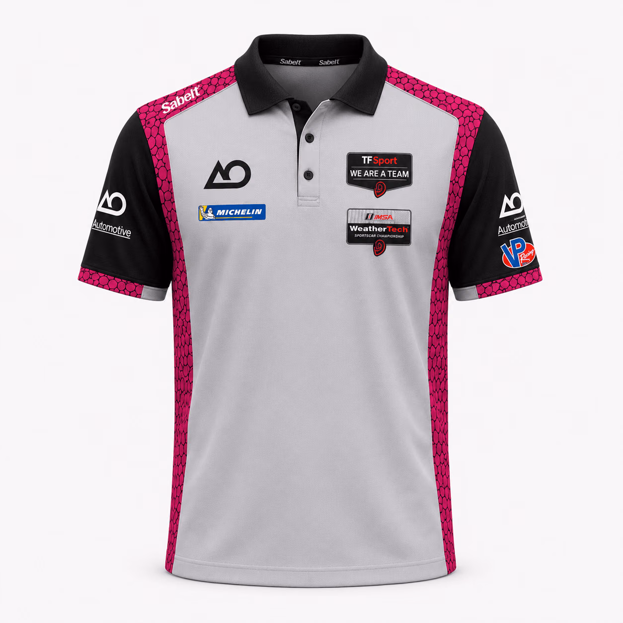 Alternative view of AO Racing "Spike" 99 Porsch 911 GT3 R Fan Inspired Polo Shirt