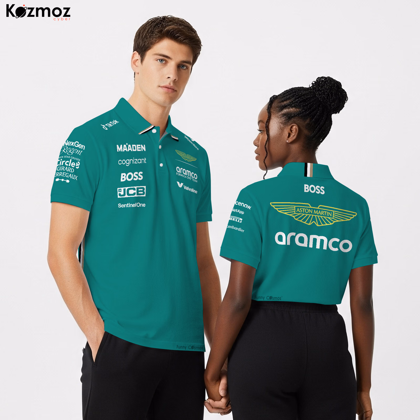 Aston Martin Racing Polo Shirt 2025 Aramco Cognizant Team Polo