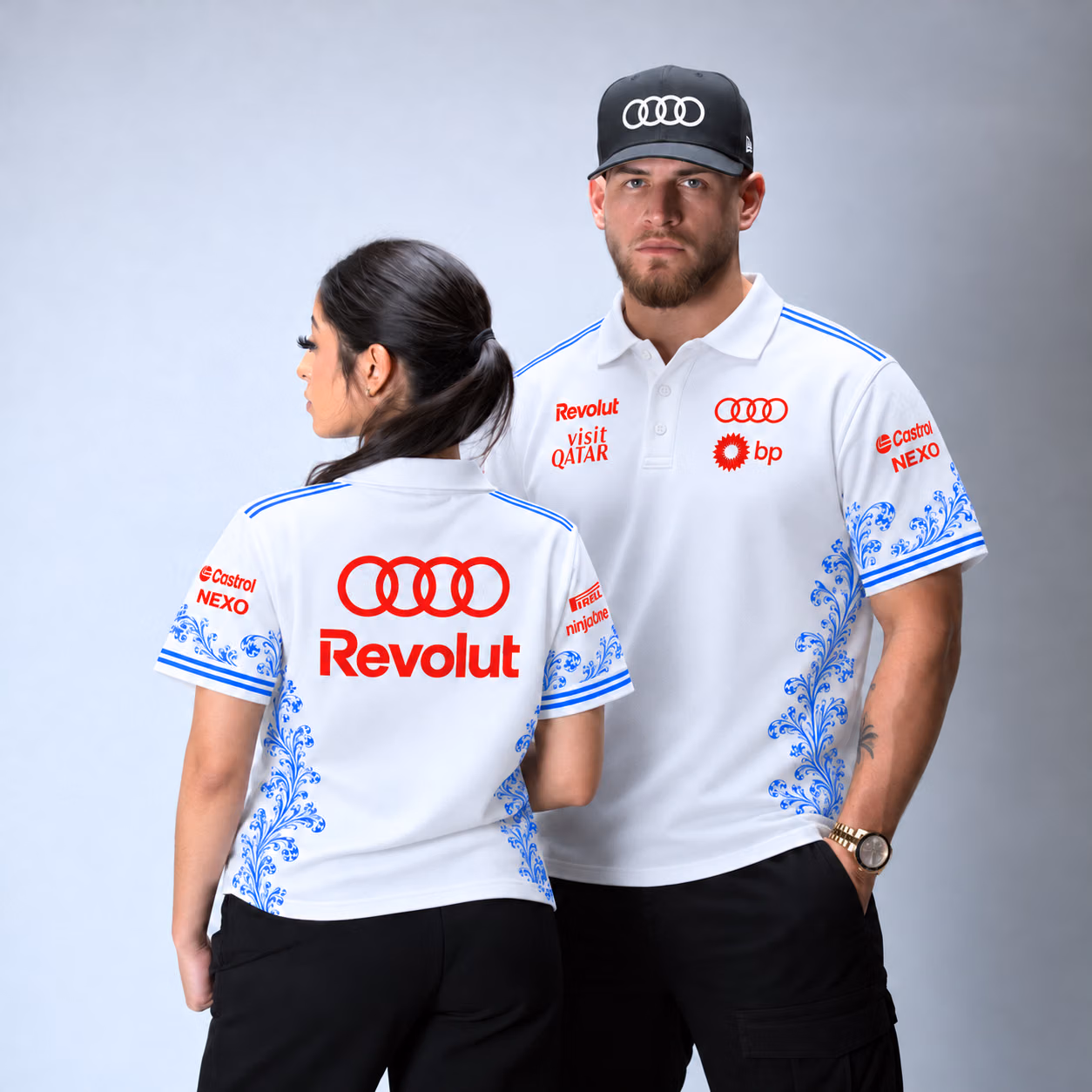 Audi team 2026 Singapore GP Custom Racing Polo Shirt