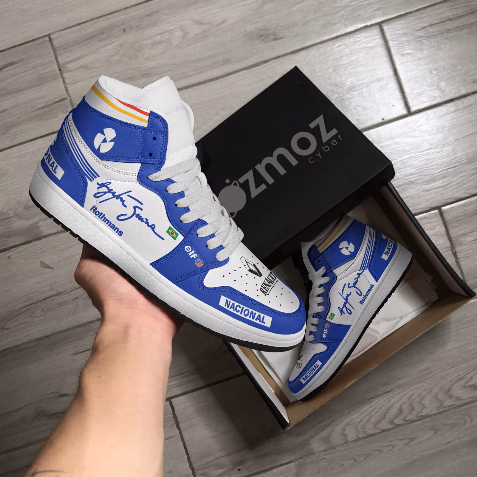 Alternative view of Ayrton Senna JD1 Sneakers Williams Racing 1994 Custom Racing Shoes
