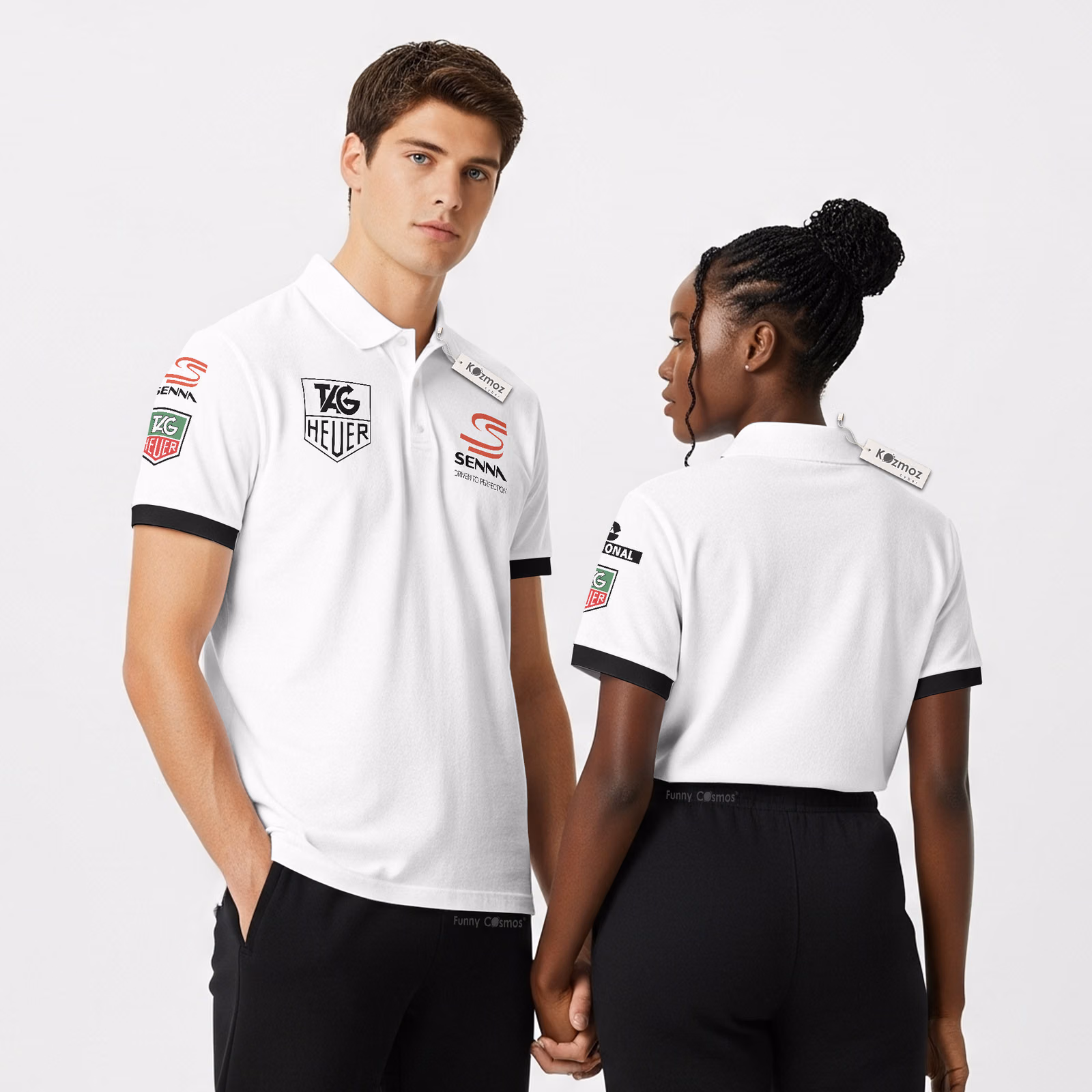 Ayton Senna Tag Heuer F1 Custom Polo Shirt
