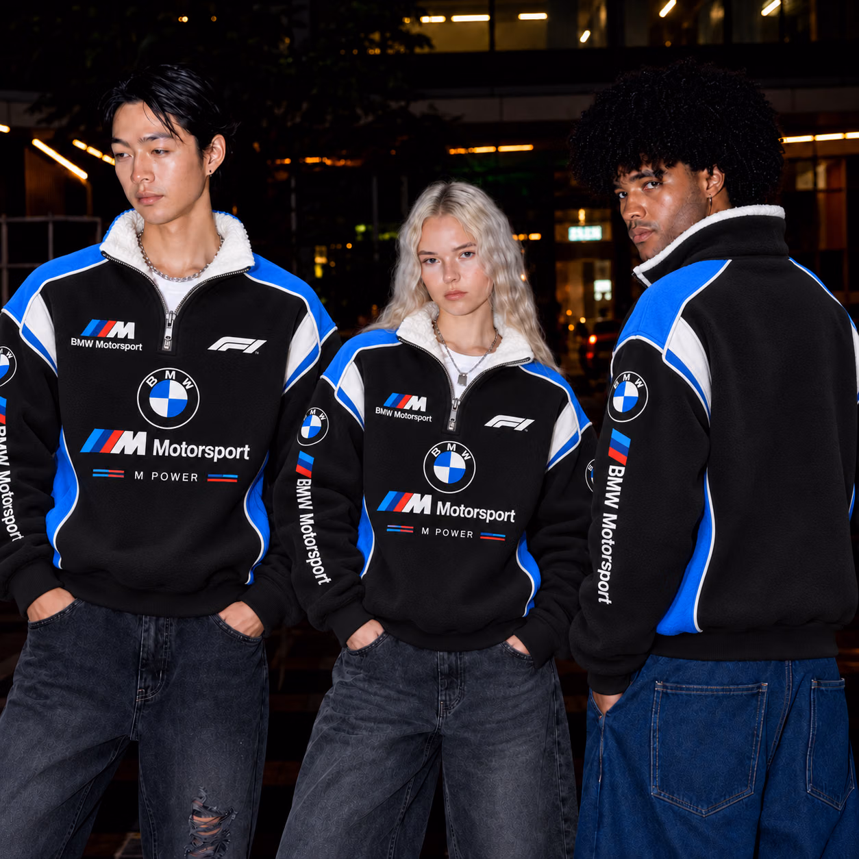 Alternative view of BMWM-Team The World of Endurance 2026 Quarter-Zip Sherpa Fleece Pullover Jacket