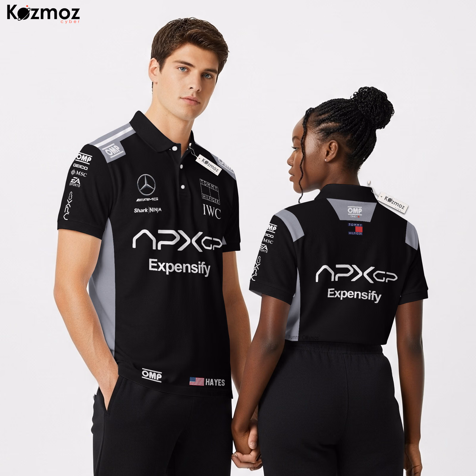 Brad Pitt Racing Polo Shirt Sonny Hayes Film Polo (Black Version) Collection - Movie Polo Shirt