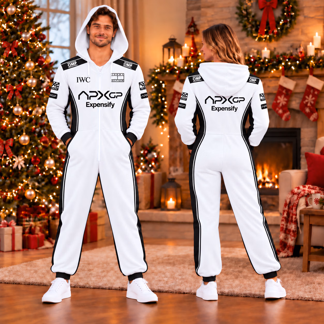 Brad Pitt Sonny Hayes Film Costume (White Version) Custom Racing Onesies Pajamas
