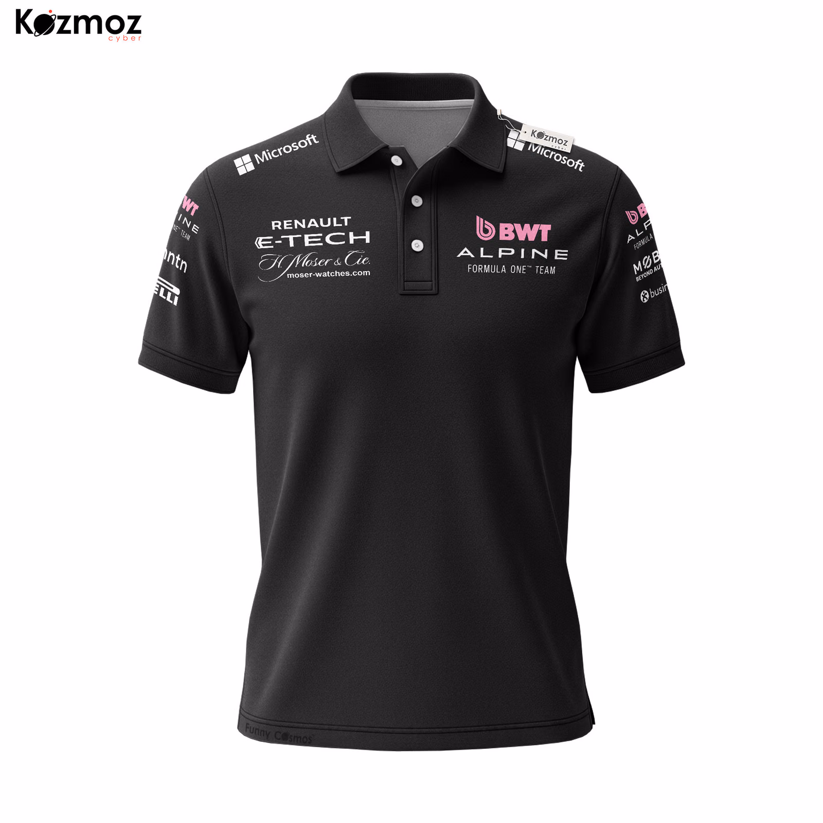 Alternative view of BWT Alpine Racing Shirt Polo - Renault E-Tech Tee