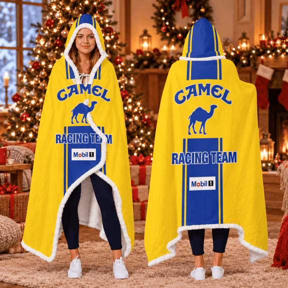 Camel racing team Custom Racing Blanket Hoodie