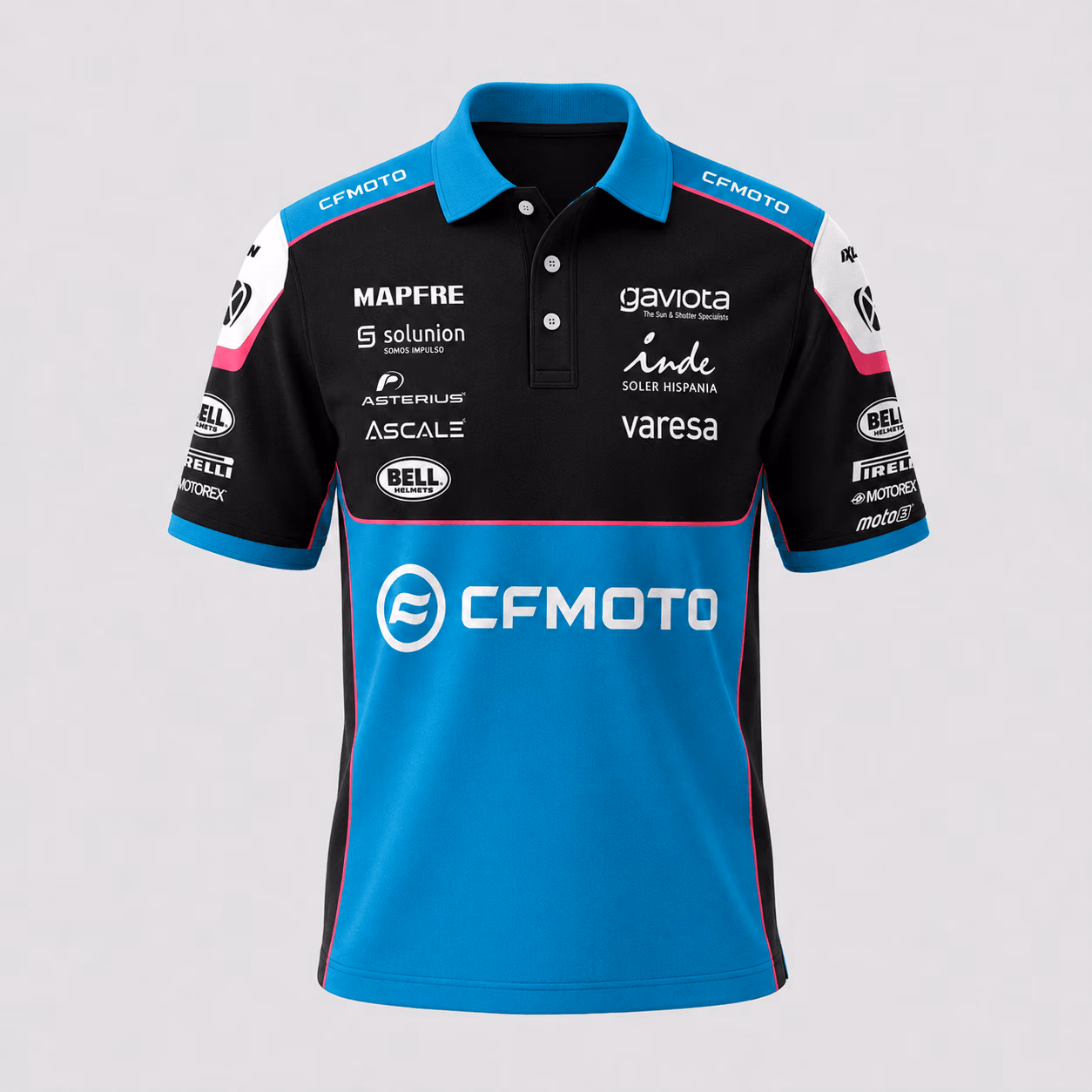 Alternative view of CFMOTO Aspar Racing Team 2026 Team Polo Shirt