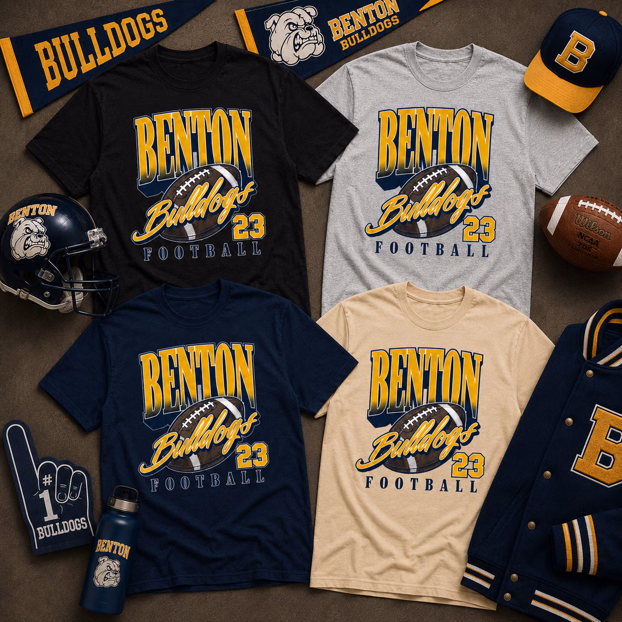 Custom College T-Shirt, Personalized Mascot Football Game Day Shirt