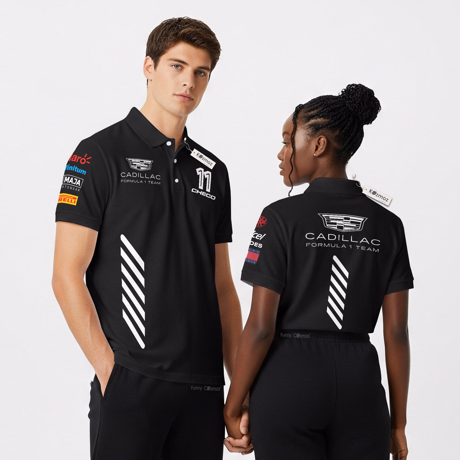 Checo Perez F1 Playera Polo Cadillac 2026 Custom Polo Shirt