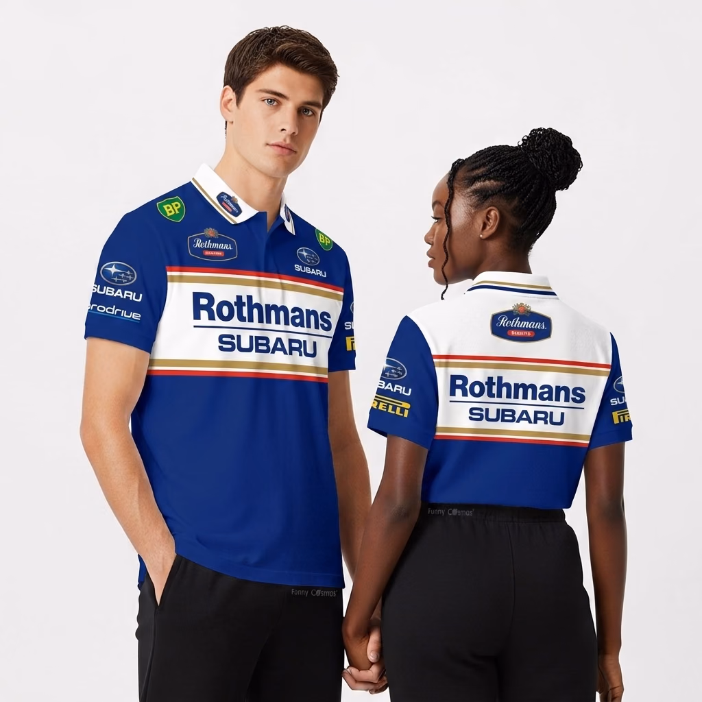 Colin McRae 1992 Subaru Legacy RS 'Group A' Custom Polo Shirt (copy)