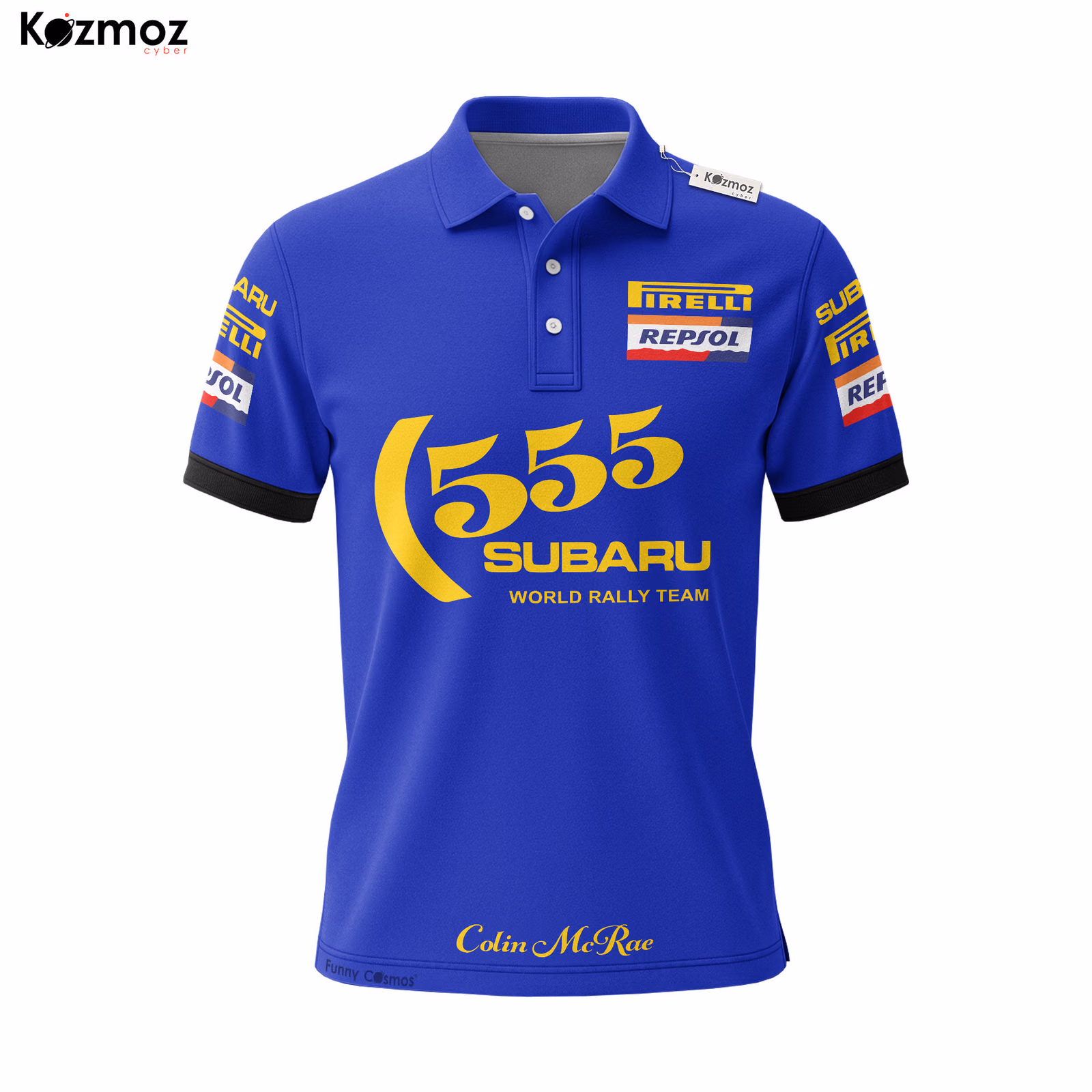 Alternative view of Colin McRae Racing Costume Subaru 555 Polo Shirt - Subaru Rally Team