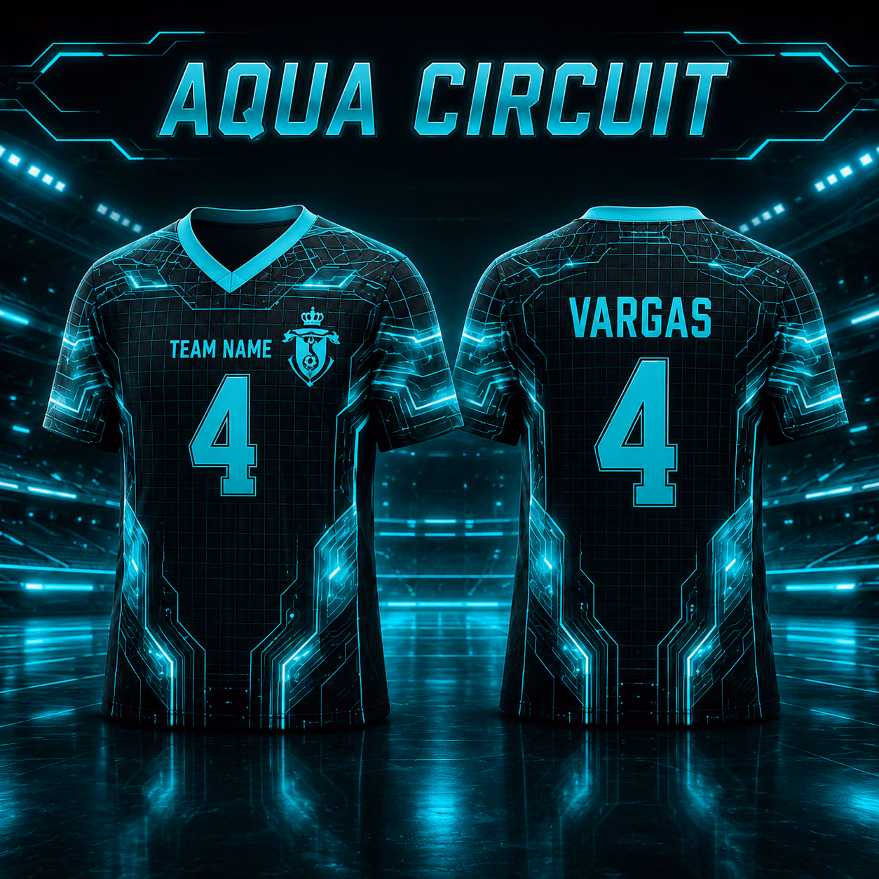Cool Custom Football Jersey - Futuristic Cyber Circuit Game Day Outfit 8 Cool Custom Football Jersey - Futuristic Cyber Circuit Game Day Outfit - Image 8