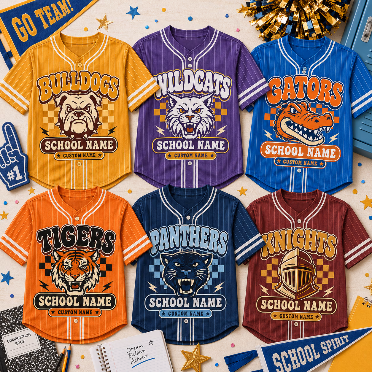 Custom College Baseball Jersey – Personalized Checkered Name & Number For Game Day