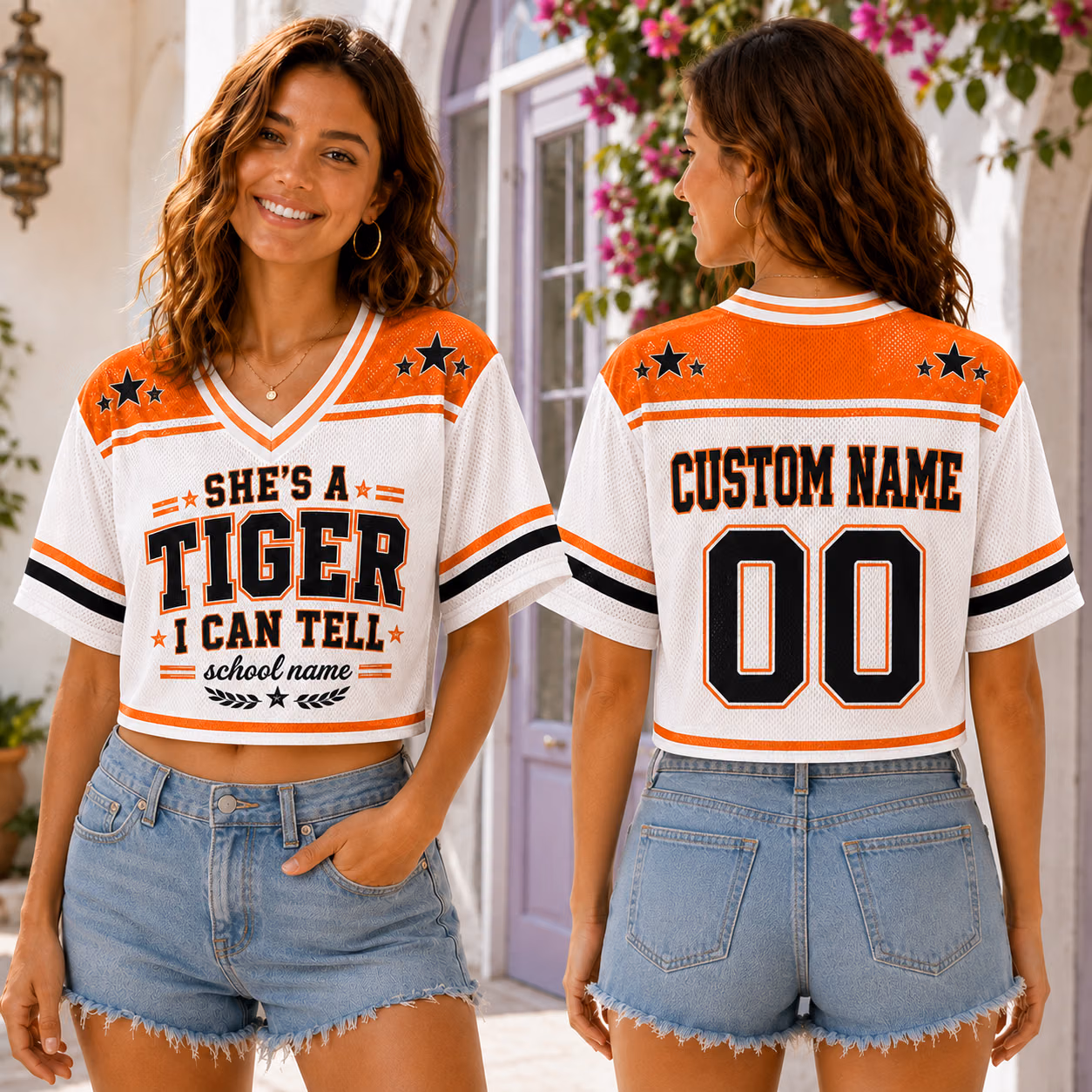 Custom College Football Jersey - Personalized She's A Mascot School Spirit Shirt 5 Custom College Football Jersey - Personalized She's A Mascot School Spirit Shirt - Image 5