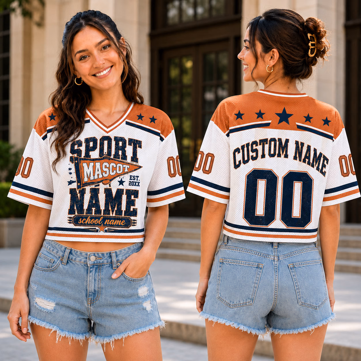Custom College Football Jersey - Trendy Pennant Game Day Shirt 6 Custom College Football Jersey - Trendy Pennant Game Day Shirt - Image 6
