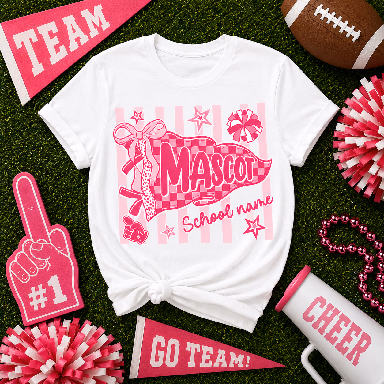 Custom College Shirt, Personalized Mascot Pennant Game Day Tee 5 Custom College Shirt, Personalized Mascot Pennant Game Day Tee - Image 5