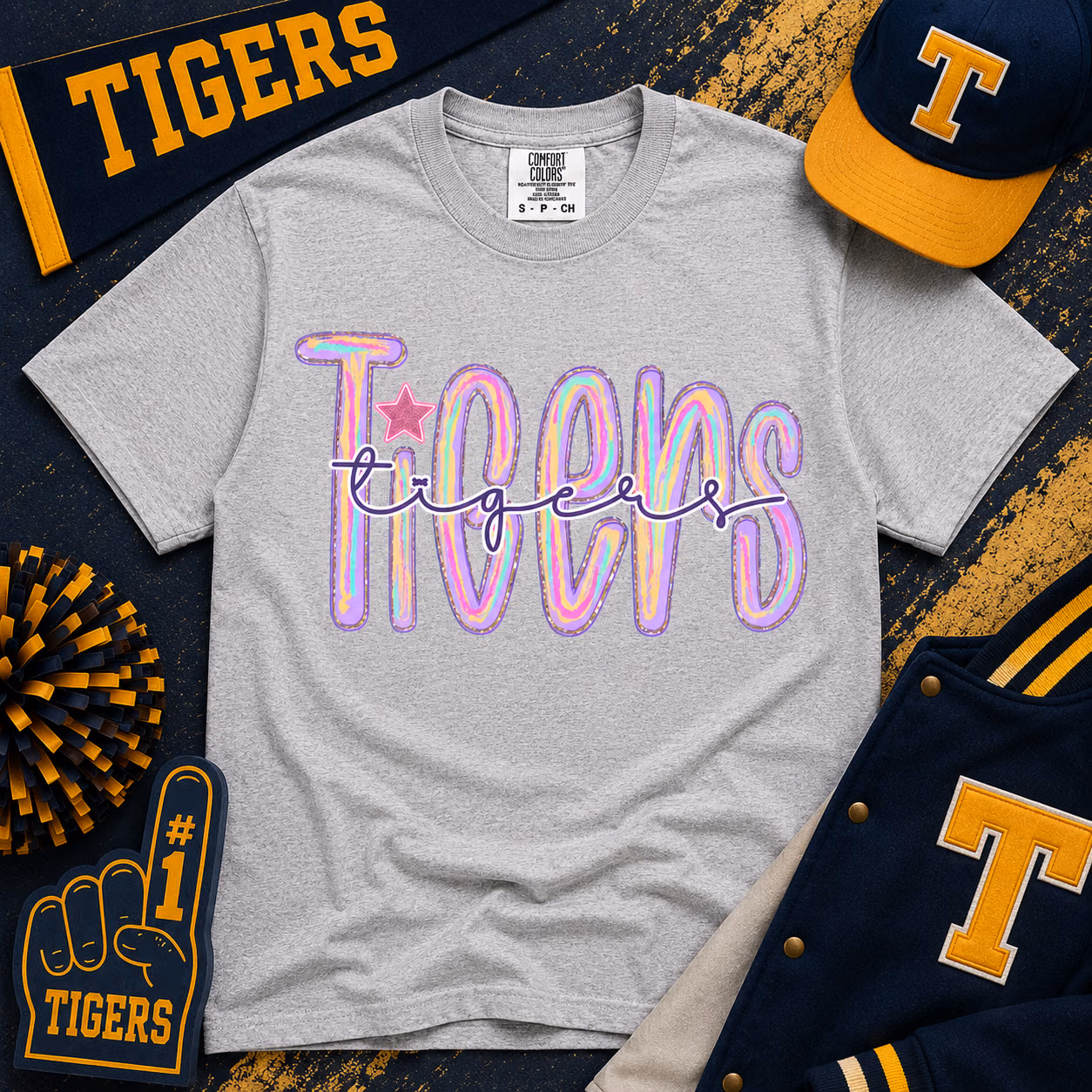 Custom College T-Shirt - Personalized Cute Mascot Game Day Tee 4 Custom College T-Shirt - Personalized Cute Mascot Game Day Tee - Image 4