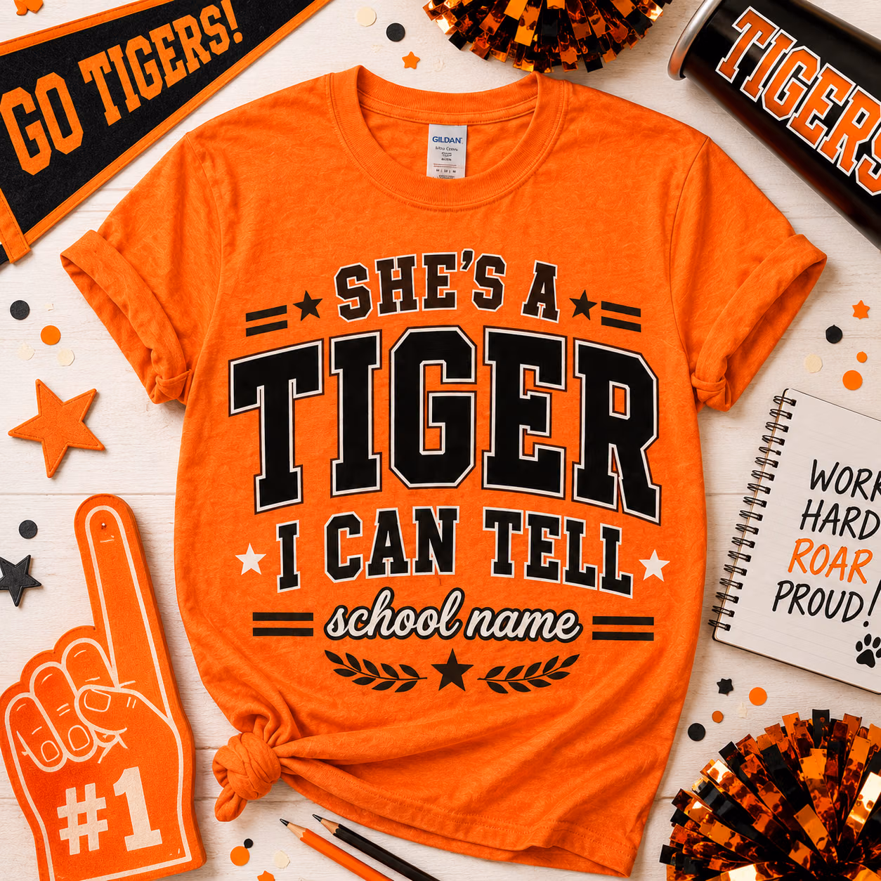 Custom College T-Shirt - She's a Mascot I Can Tell Tee 8 Custom College T-Shirt - She's a Mascot I Can Tell Tee - Image 8