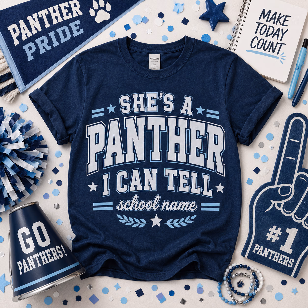 Custom College T-Shirt - She's a Mascot I Can Tell Tee 9 Custom College T-Shirt - She's a Mascot I Can Tell Tee - Image 9