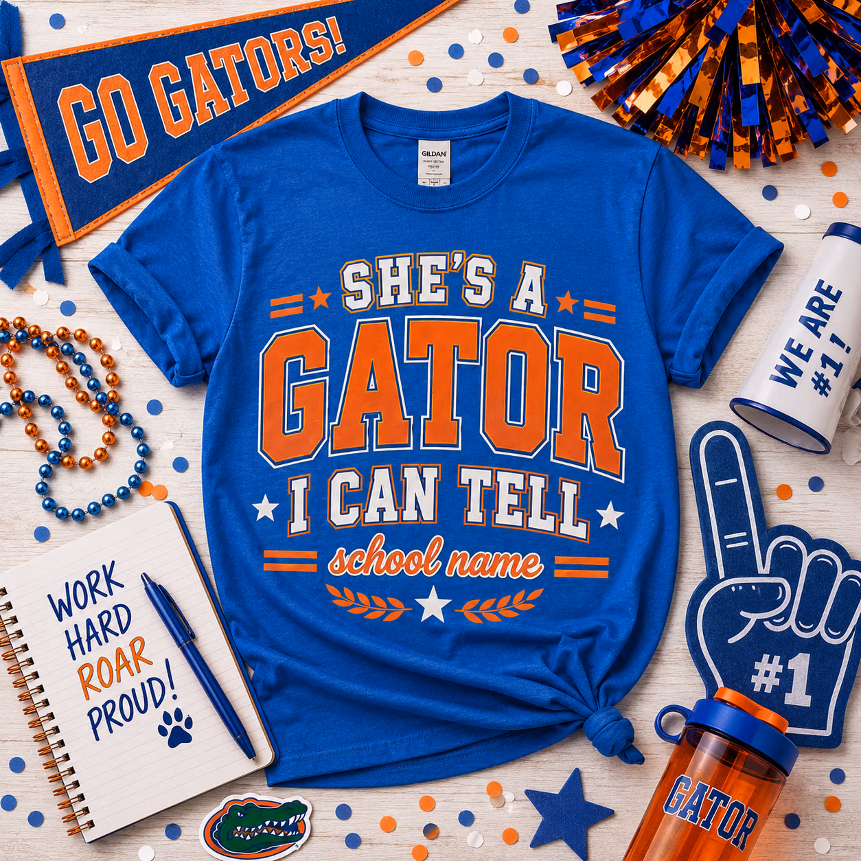 Custom College T-Shirt - She's a Mascot I Can Tell Tee 6 Custom College T-Shirt - She's a Mascot I Can Tell Tee - Image 6