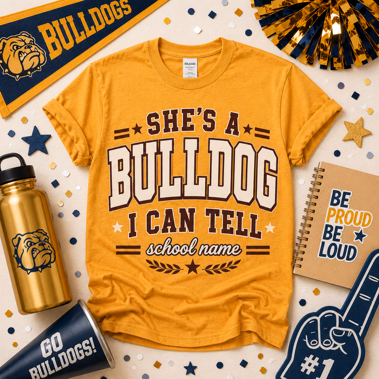 Custom College T-Shirt - She's a Mascot I Can Tell Tee 4 Custom College T-Shirt - She's a Mascot I Can Tell Tee - Image 4