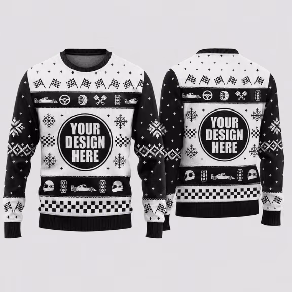 Alternative view of Custom Racing Ugly Sweaters - Start Your Design