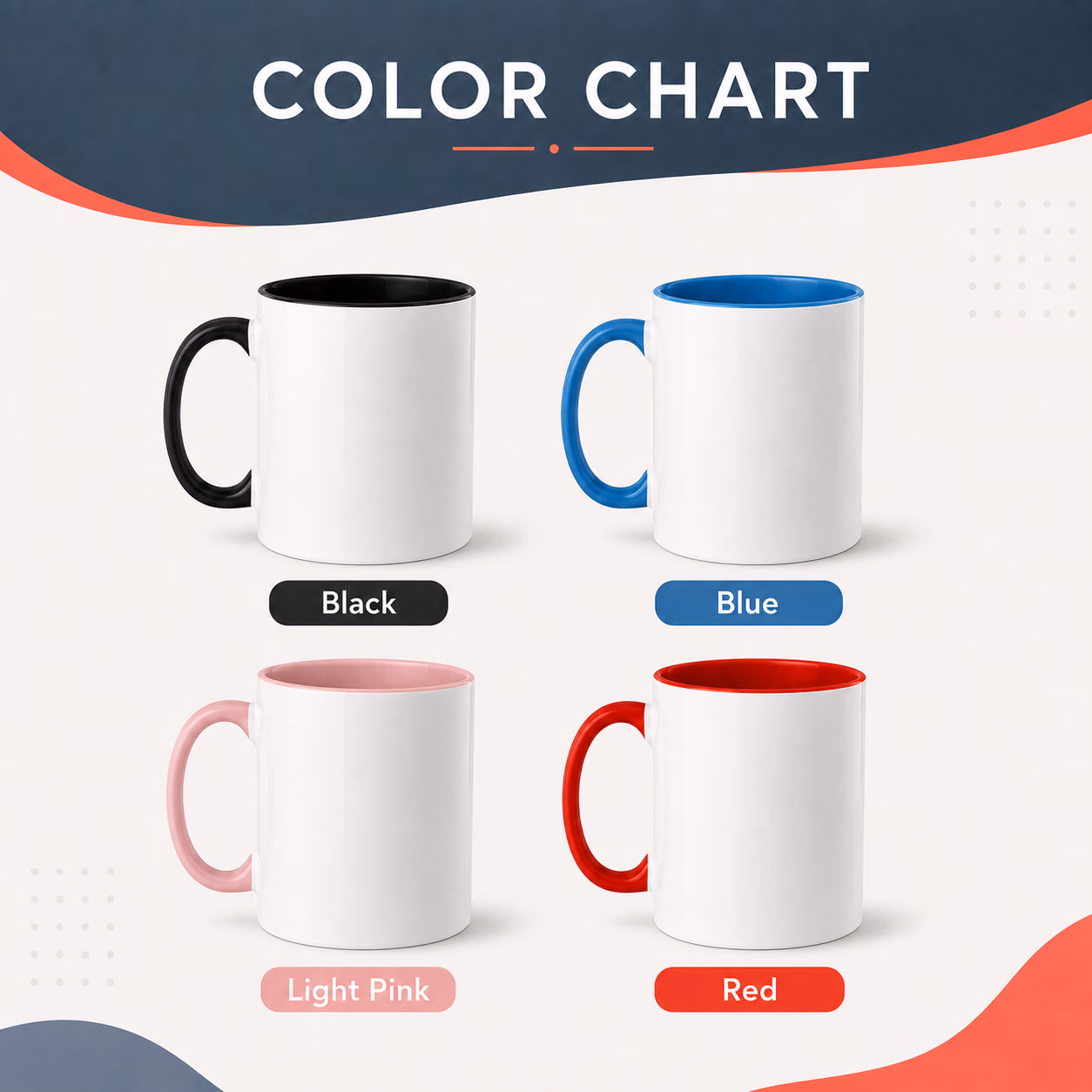 Alternative view of Custom School Mascot Accent Mug, Personalized Gingham Letter Graphic Mug