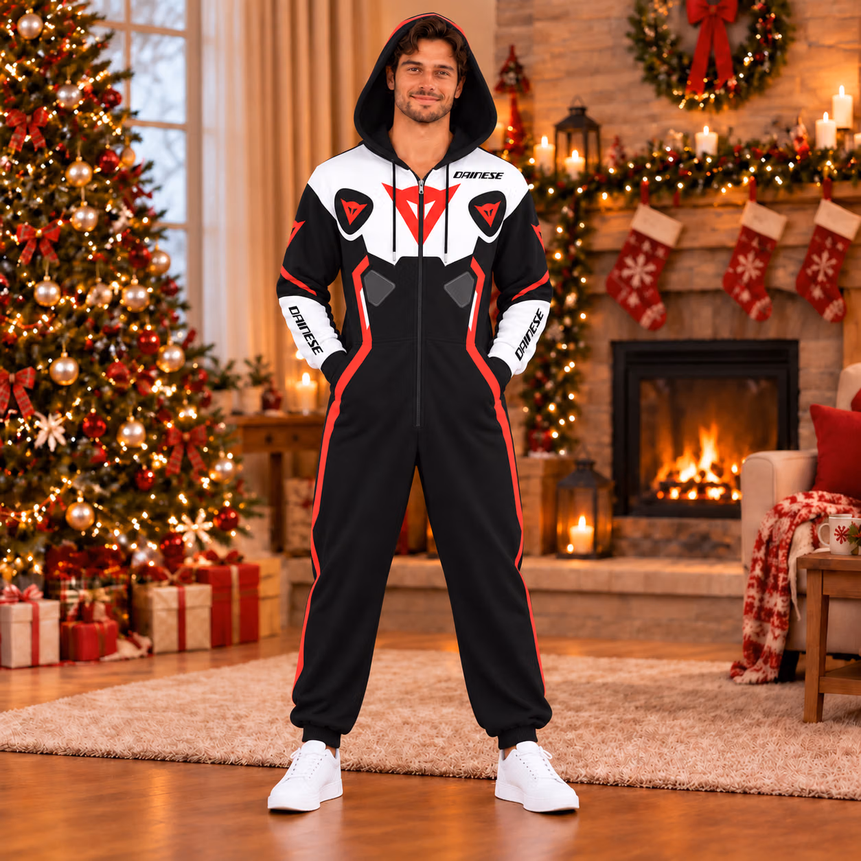 Alternative view of Dainese D-Air Motorcycle Grand Prix Custom Racing Onesies Pajamas