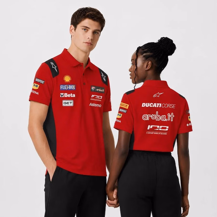 Duc Bologna Racing Style Motocross 2026 Custom Polo Shirt
